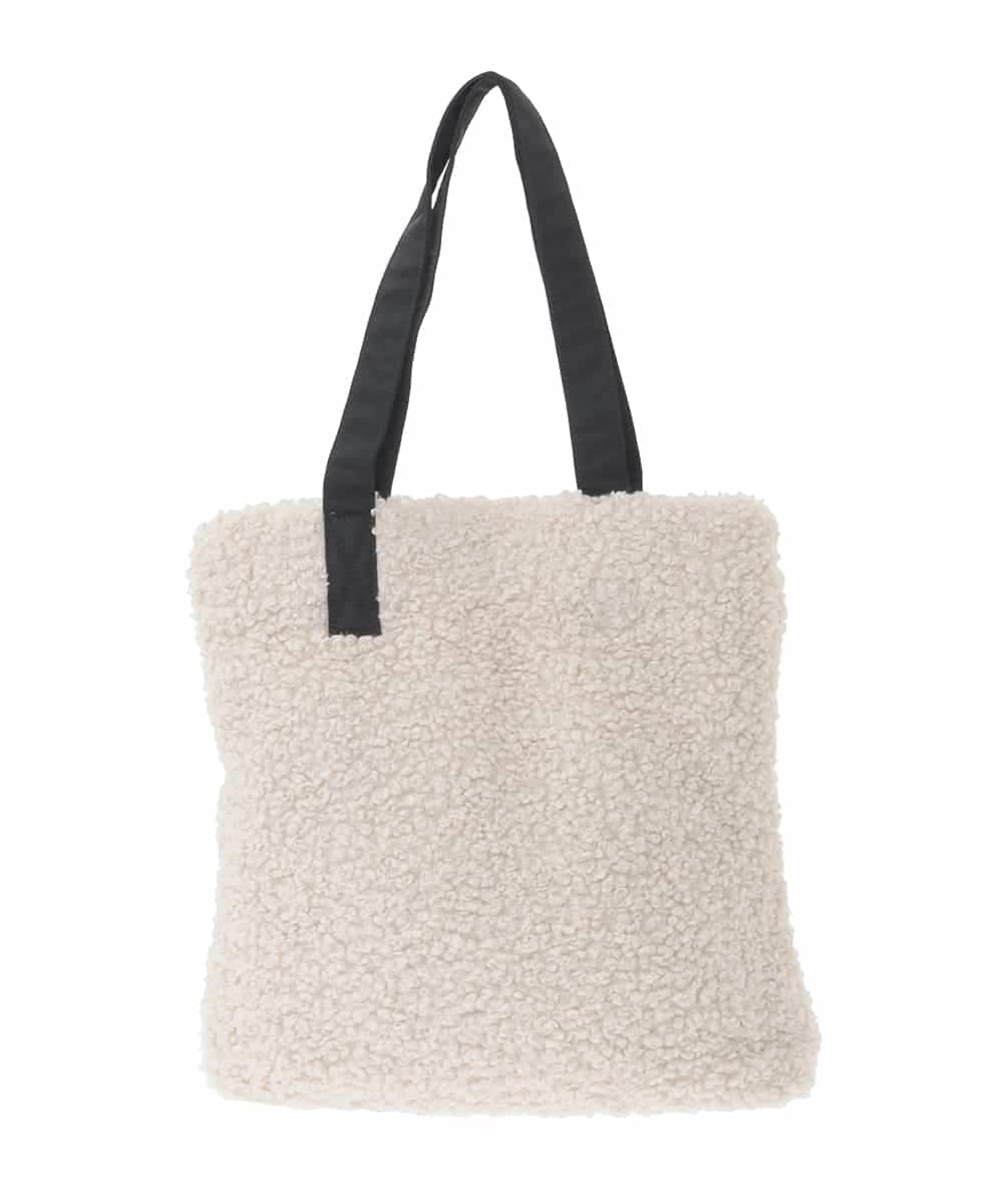 ZM5AE08079 al'aise modulation(アレーズモジュレーション) ボアスクエアトートバッグ ホワイト