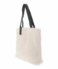 ZM5AE08079 al'aise modulation(アレーズモジュレーション) ボアスクエアトートバッグ ホワイト