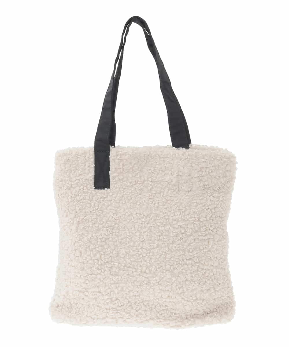 ZM5AE08079 al'aise modulation(アレーズモジュレーション) ボアスクエアトートバッグ ホワイト