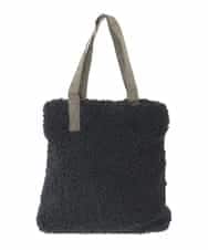 ZM5AE08079 al'aise modulation(アレーズモジュレーション) ボアスクエアトートバッグ ブラック