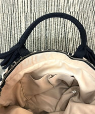 ZM5AE09085 al'aise modulation(アレーズモジュレーション) リボンハンドルレオパードトートバッグ ベージュ