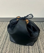 ZM5AE10098 al'aise modulation(アレーズモジュレーション) スエード風パイピングトートバッグ ブラウン