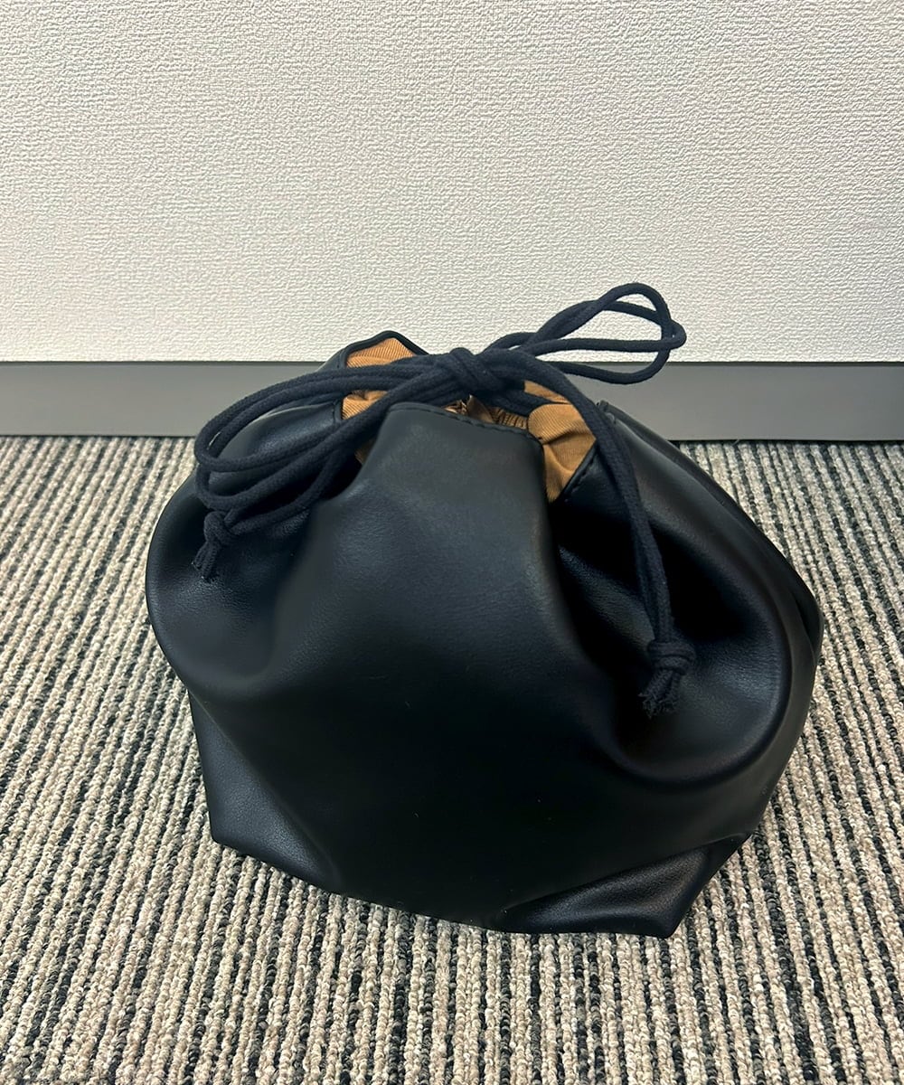 ZM5AE10098 al'aise modulation(アレーズモジュレーション) スエード風パイピングトートバッグ ブラウン