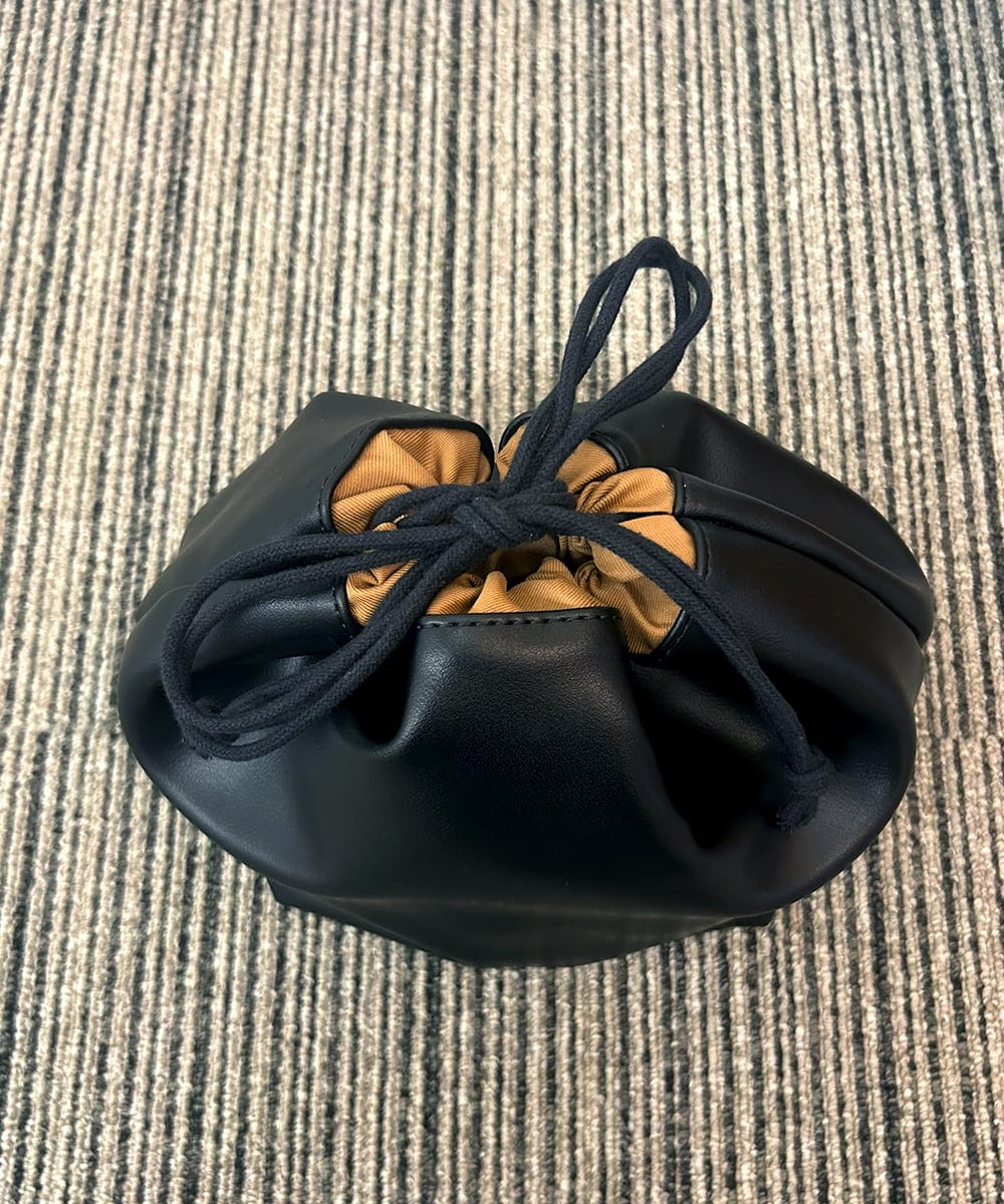 ZM5AE10098 al'aise modulation(アレーズモジュレーション) スエード風パイピングトートバッグ ブラウン