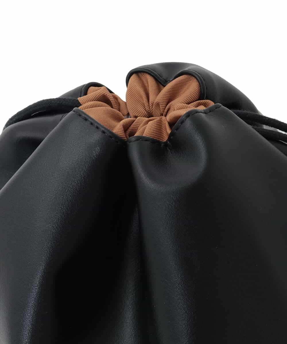 ZM5AE10098 al'aise modulation(アレーズモジュレーション) スエード風パイピングトートバッグ ブラウン