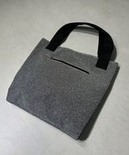 ZM5AE15050 al'aise modulation(アレーズモジュレーション) メタリックフラットスクエアトート シルバー