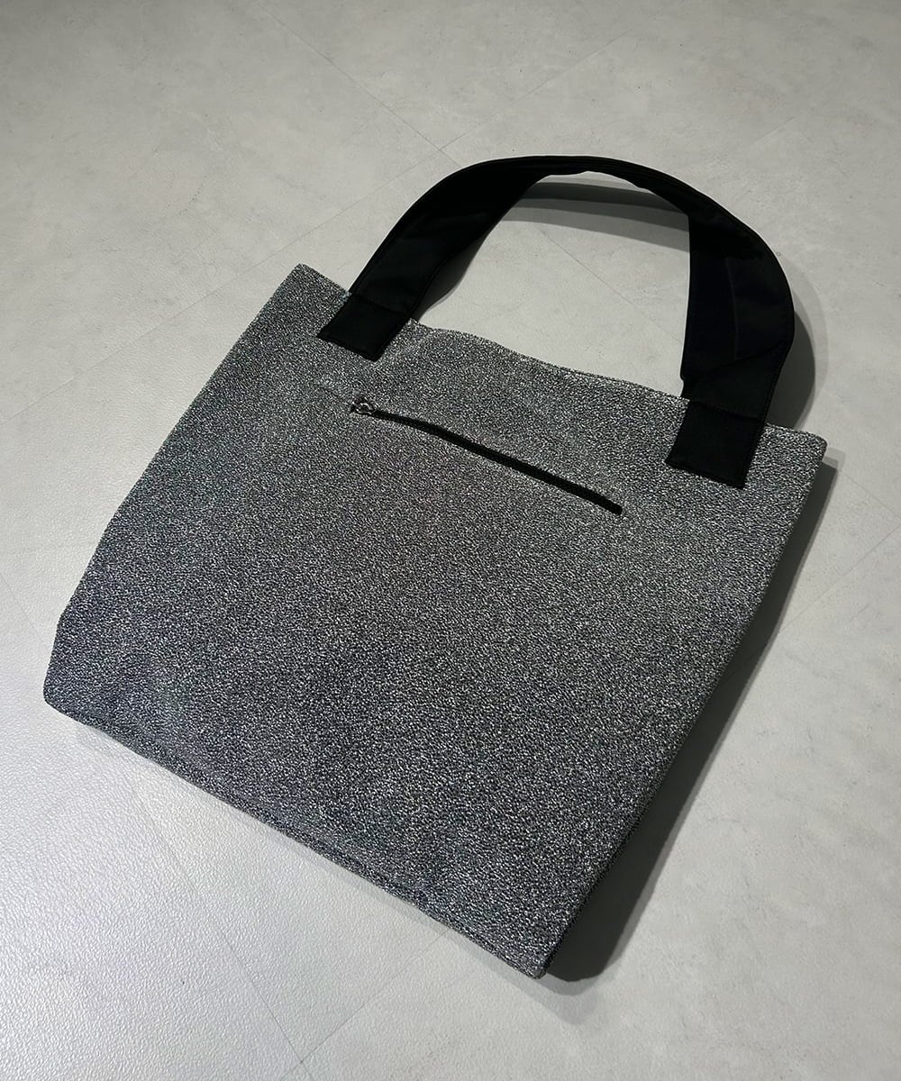 ZM5AE15050 al'aise modulation(アレーズモジュレーション) メタリックフラットスクエアトート シルバー