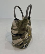 ZM5AE22050 al'aise modulation(アレーズモジュレーション) カモフラージュ×スマイルファーミニハンドバッグ カーキ(カモフラージュ)