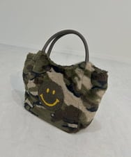 ZM5AE22050 al'aise modulation(アレーズモジュレーション) カモフラージュ×スマイルファーミニハンドバッグ カーキ(カモフラージュ)
