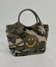 ZM5AE22050 al'aise modulation(アレーズモジュレーション) カモフラージュ×スマイルファーミニハンドバッグ カーキ(カモフラージュ)