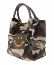ZM5AE22050 al'aise modulation(アレーズモジュレーション) カモフラージュ×スマイルファーミニハンドバッグ カーキ(カモフラージュ)