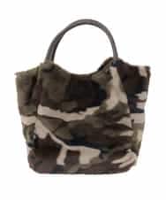 ZM5AE22050 al'aise modulation(アレーズモジュレーション) カモフラージュ×スマイルファーミニハンドバッグ カーキ(カモフラージュ)
