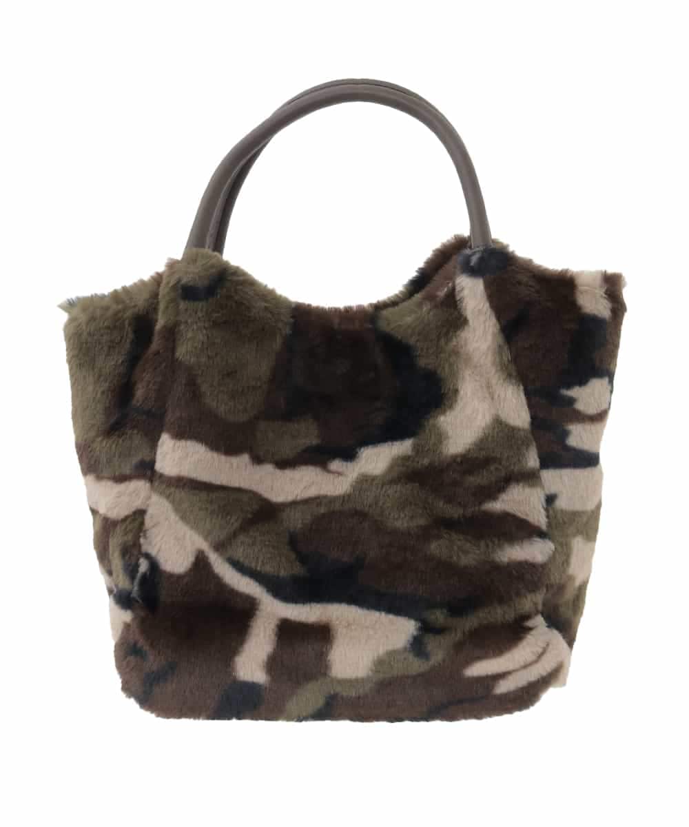 ZM5AE22050 al'aise modulation(アレーズモジュレーション) カモフラージュ×スマイルファーミニハンドバッグ カーキ(カモフラージュ)