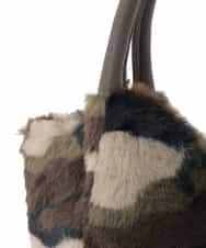 ZM5AE22050 al'aise modulation(アレーズモジュレーション) カモフラージュ×スマイルファーミニハンドバッグ カーキ(カモフラージュ)