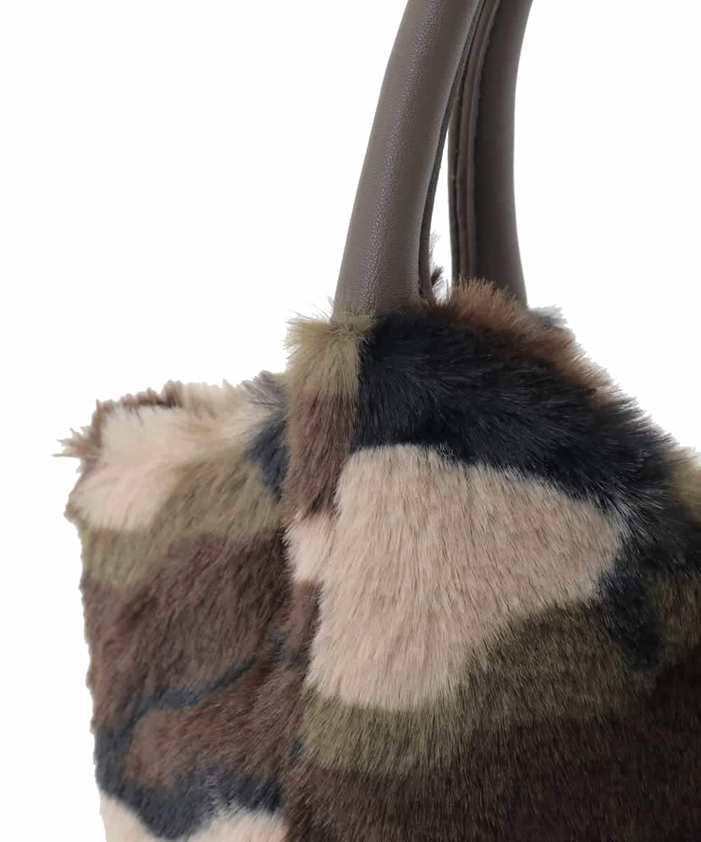 ZM5AE22050 al'aise modulation(アレーズモジュレーション) カモフラージュ×スマイルファーミニハンドバッグ カーキ(カモフラージュ)