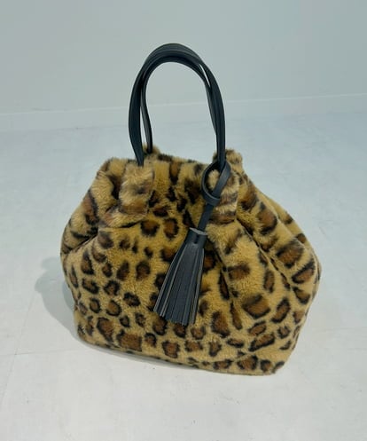 ZM5AE25055 al'aise modulation 【2WAY】タッセルデザインファーハンドバッグ