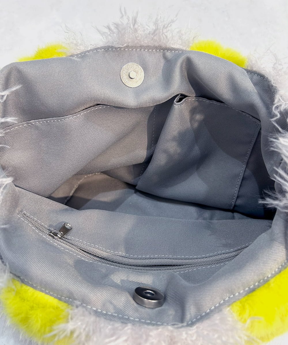 ZM5AE26050 al'aise modulation(アレーズモジュレーション) カラーファーミニトートバッグ アイボリー(イエロー)