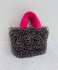 ZM5AE26050 al'aise modulation(アレーズモジュレーション) カラーファーミニトートバッグ ブラウン(ピンク)