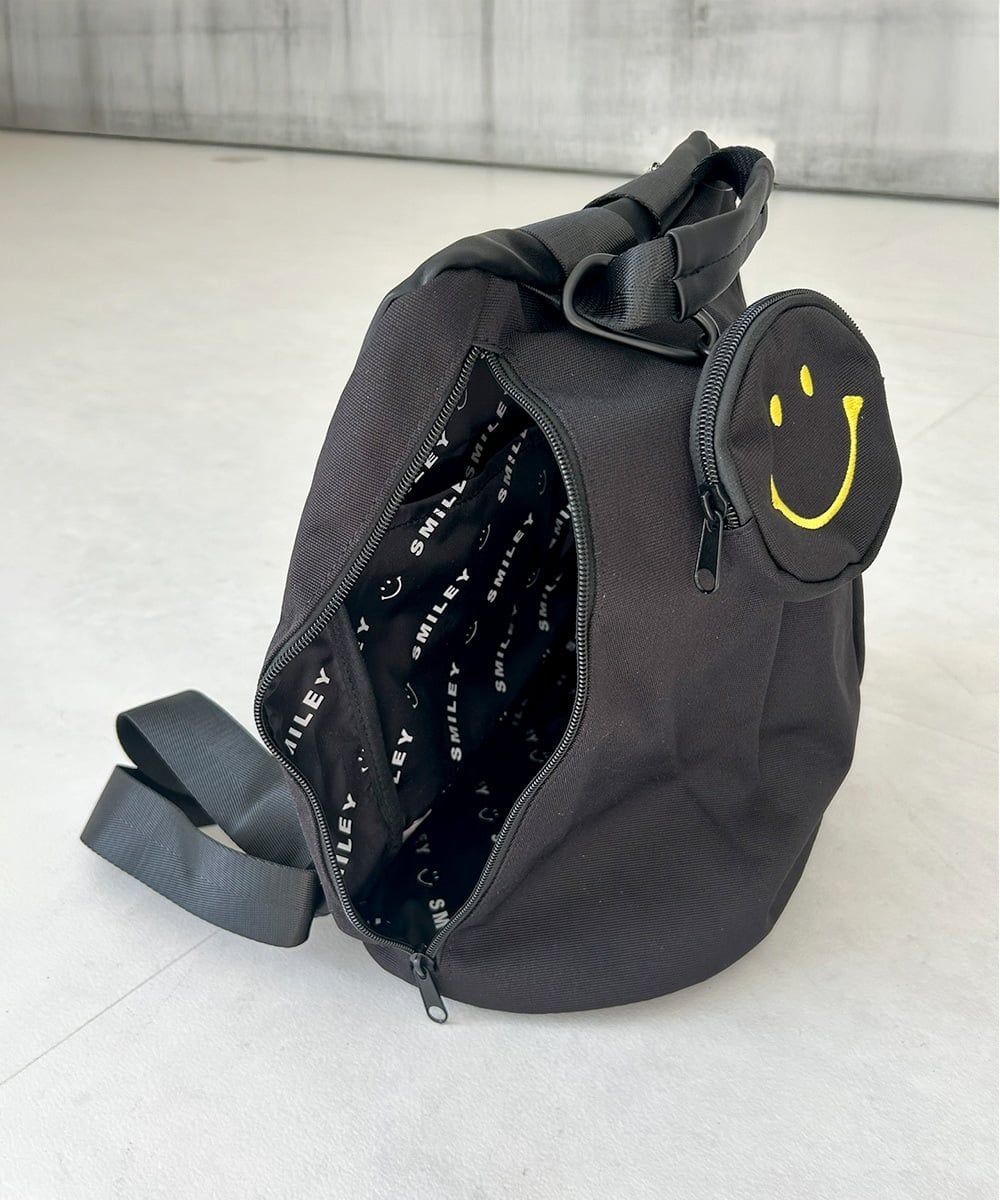 ZM5GB25070 al'aise modulation(アレーズモジュレーション) SMILEYポーチ付コンパクトリュック ブラック