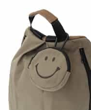 ZM5GB25070 al'aise modulation(アレーズモジュレーション) SMILEYポーチ付コンパクトリュック ベージュ