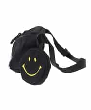 ZM5GB26060 al'aise modulation(アレーズモジュレーション) SMILEYポーチ付ボディバッグ ブラック
