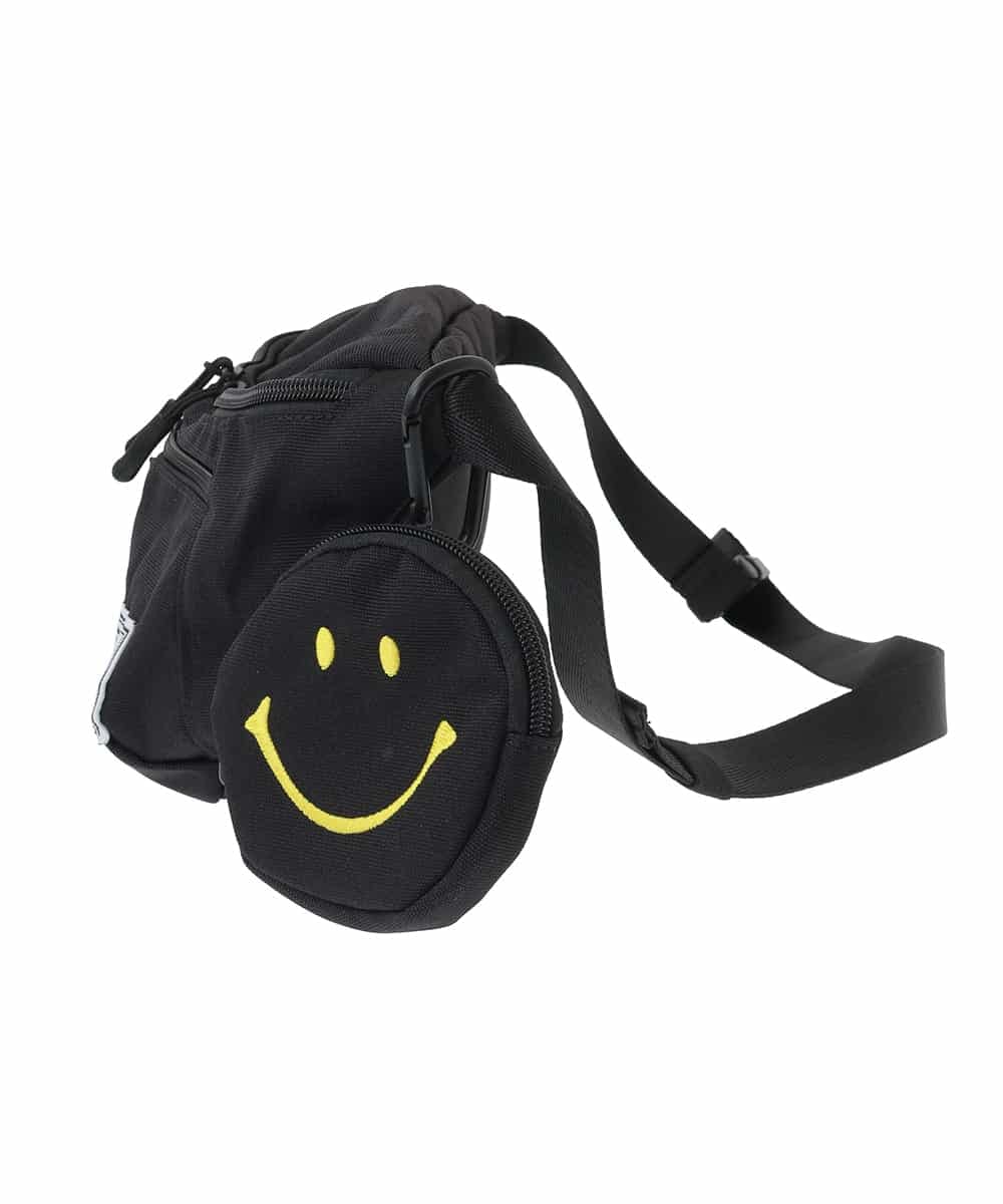 ZM5GB26060 al'aise modulation(アレーズモジュレーション) SMILEYポーチ付ボディバッグ ブラック
