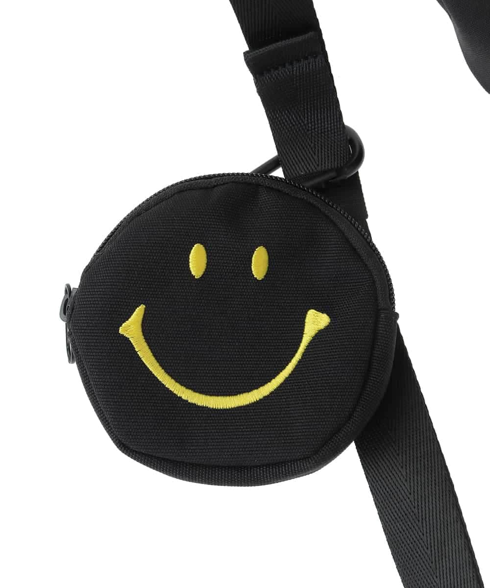 ZM5GB26060 al'aise modulation(アレーズモジュレーション) SMILEYポーチ付ボディバッグ ブラック