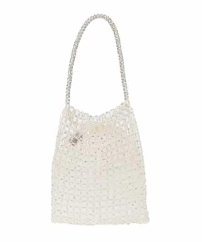 ZM5GE01138 al'aise modulation グラスビーズメッシュバッグ