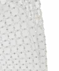 ZM5GE01138 al'aise modulation(アレーズモジュレーション) グラスビーズメッシュバッグ シルバー