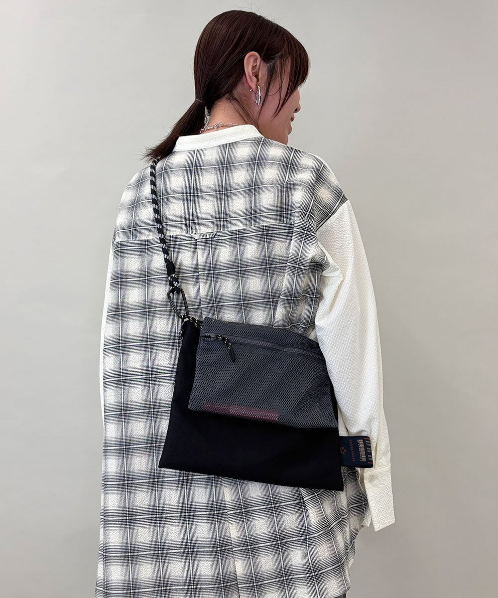 ZM5GE02046 al'aise modulation 【3WAY】2連サコッシュバッグ