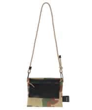 ZM5GE02046 al'aise modulation(アレーズモジュレーション) 【3WAY】2連サコッシュバッグ カーキ