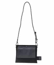 ZM5GE02046 al'aise modulation(アレーズモジュレーション) 【3WAY】2連サコッシュバッグ ブラック