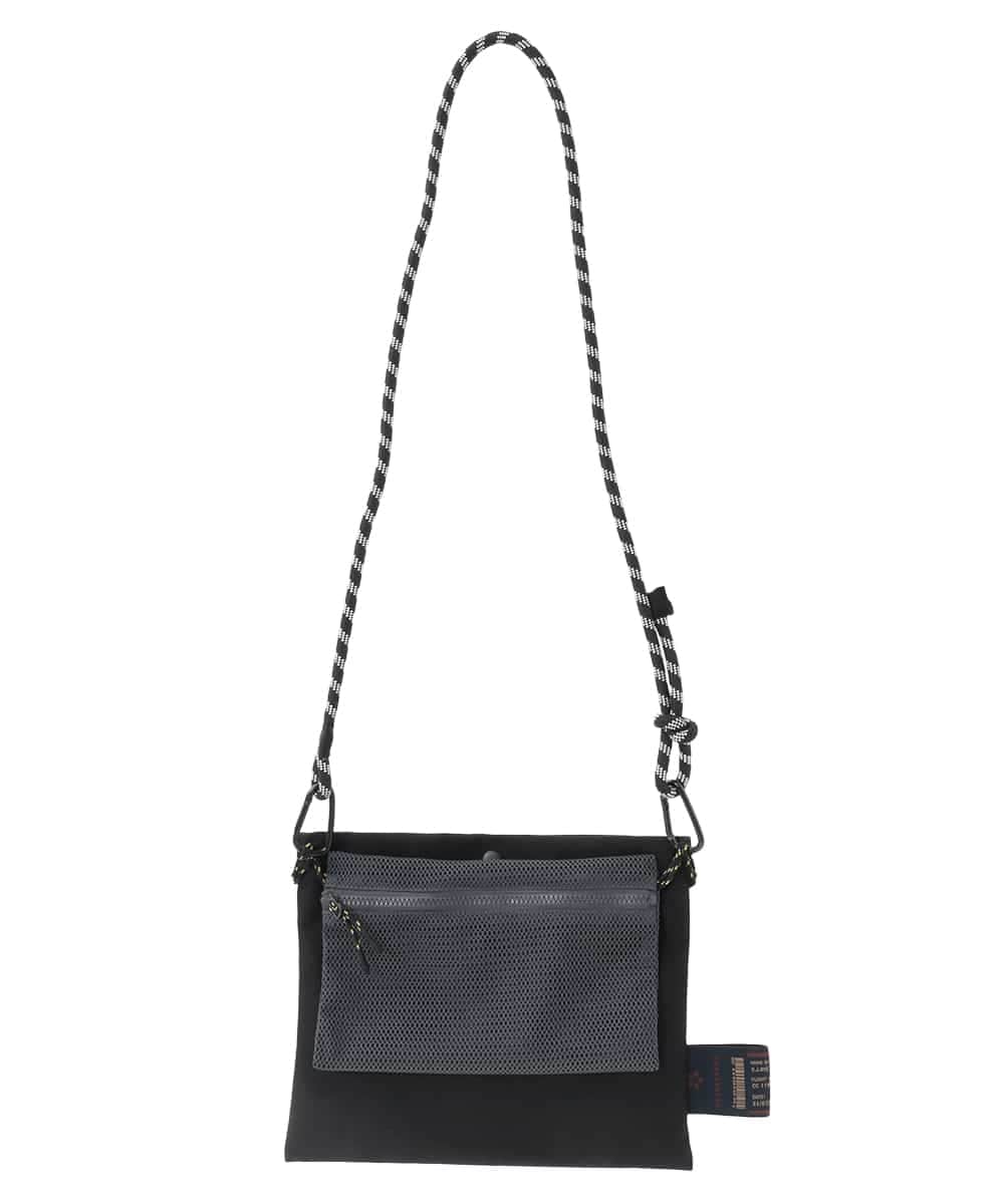 ZM5GE02046 al'aise modulation(アレーズモジュレーション) 【3WAY】2連サコッシュバッグ ブラック