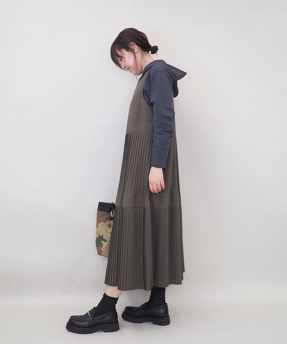 ZM5GE03060 al'aise modulation(アレーズモジュレーション) 【3WAY】ダブルハンドルバッグ カーキ