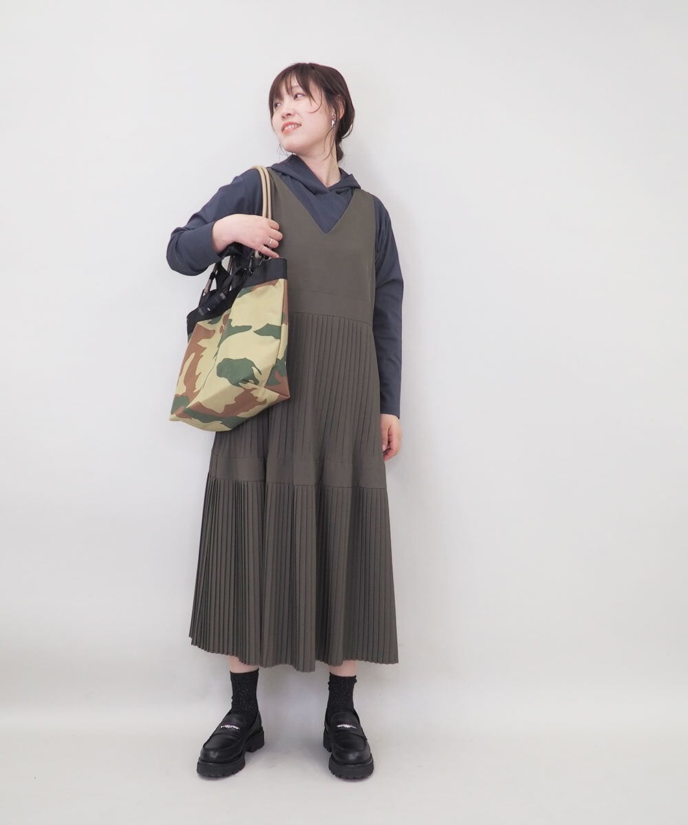 ZM5GE03060 al'aise modulation(アレーズモジュレーション) 【3WAY】ダブルハンドルバッグ カーキ