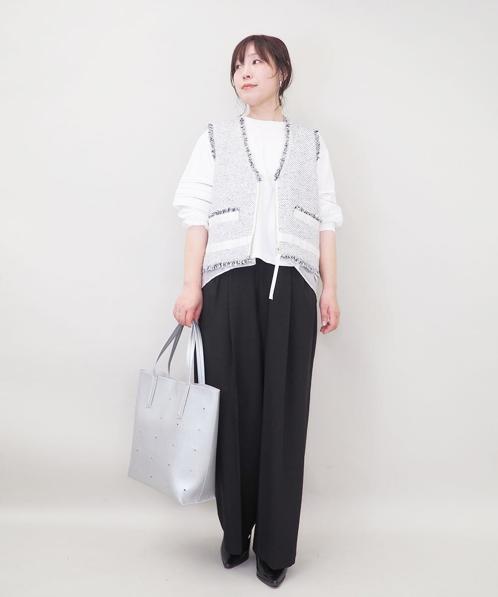 ZM5GE04060 al'aise modulation(アレーズモジュレーション) スターポイントデザイントートバッグ シルバー