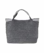 ZM5GE05060 al'aise modulation(アレーズモジュレーション) 星柄トートかごバッグ ブラック