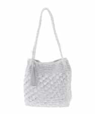 ZM5GE06060 al'aise modulation(アレーズモジュレーション) メタルコードメッシュショルダーバッグ シルバー