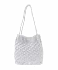 ZM5GE06060 al'aise modulation(アレーズモジュレーション) メタルコードメッシュショルダーバッグ シルバー