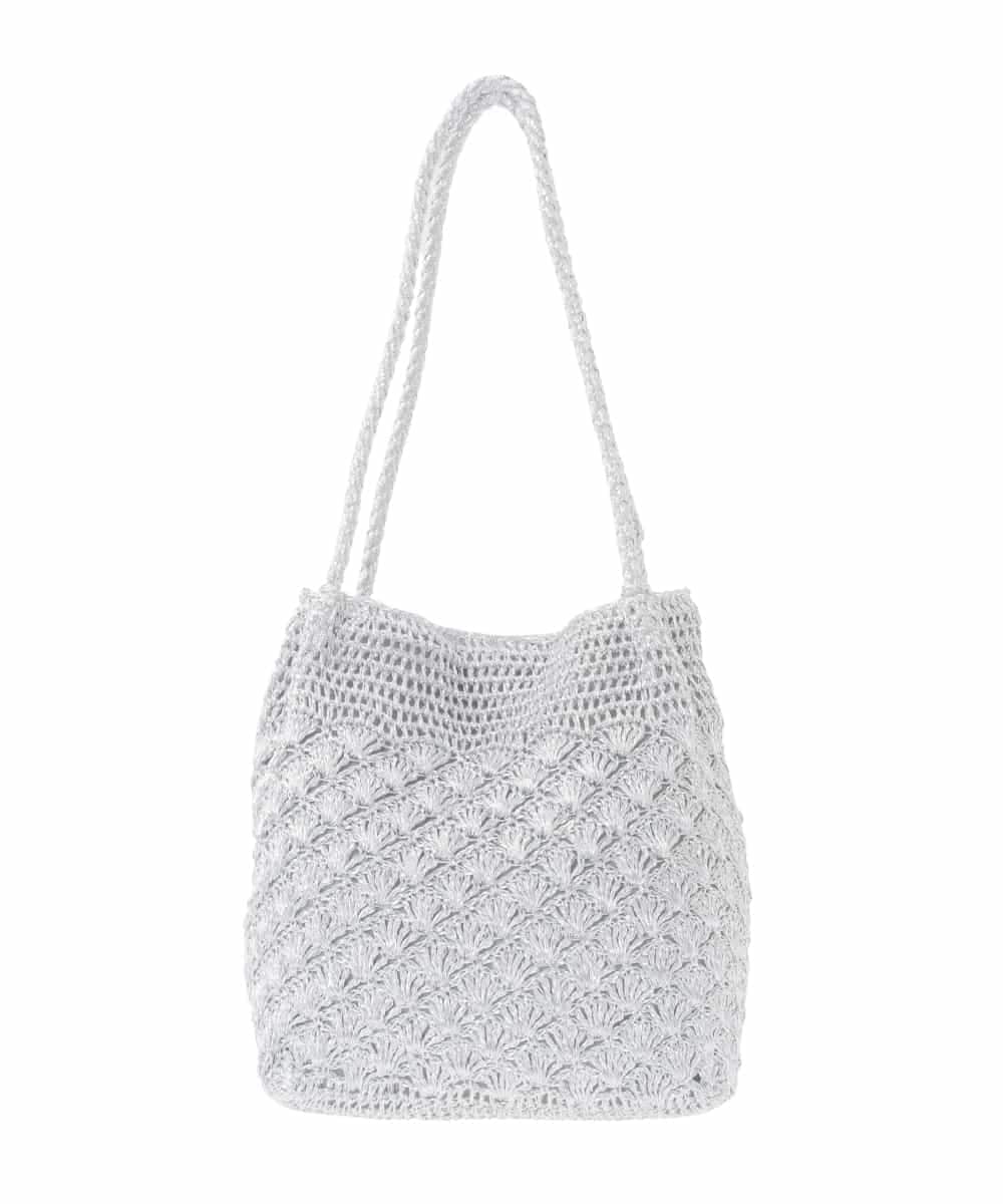 ZM5GE06060 al'aise modulation(アレーズモジュレーション) メタルコードメッシュショルダーバッグ シルバー