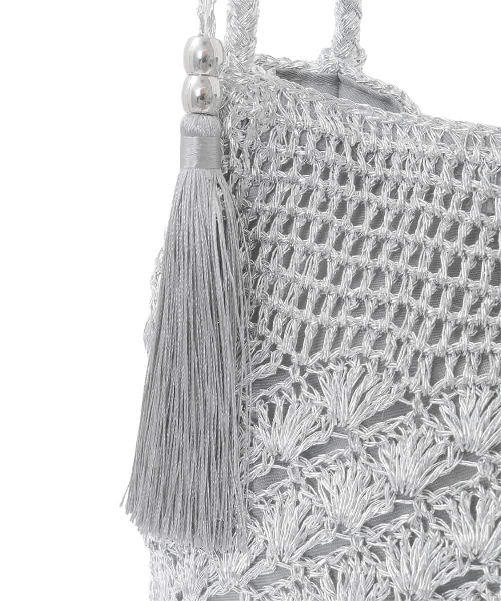 ZM5GE06060 al'aise modulation(アレーズモジュレーション) メタルコードメッシュショルダーバッグ シルバー