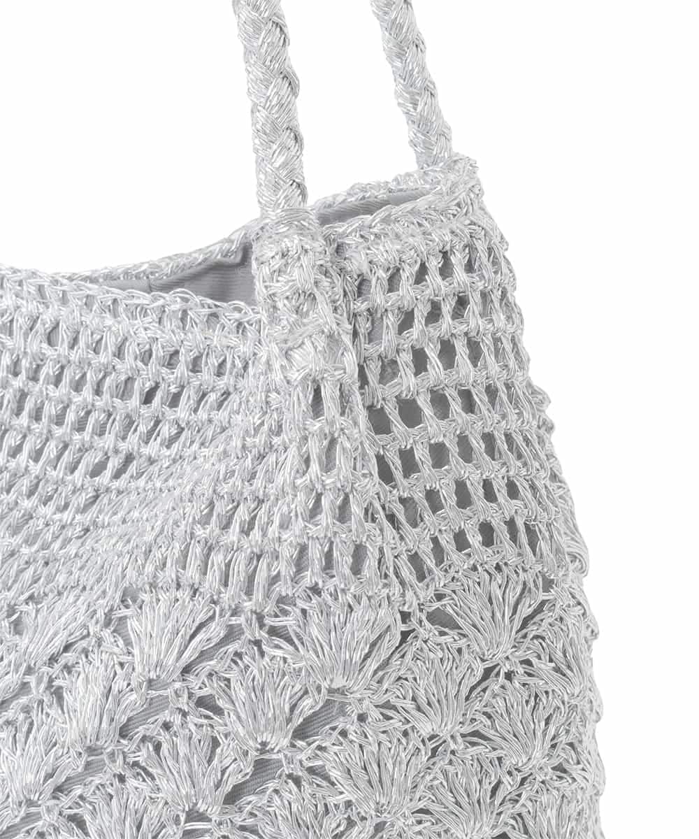 ZM5GE06060 al'aise modulation(アレーズモジュレーション) メタルコードメッシュショルダーバッグ シルバー