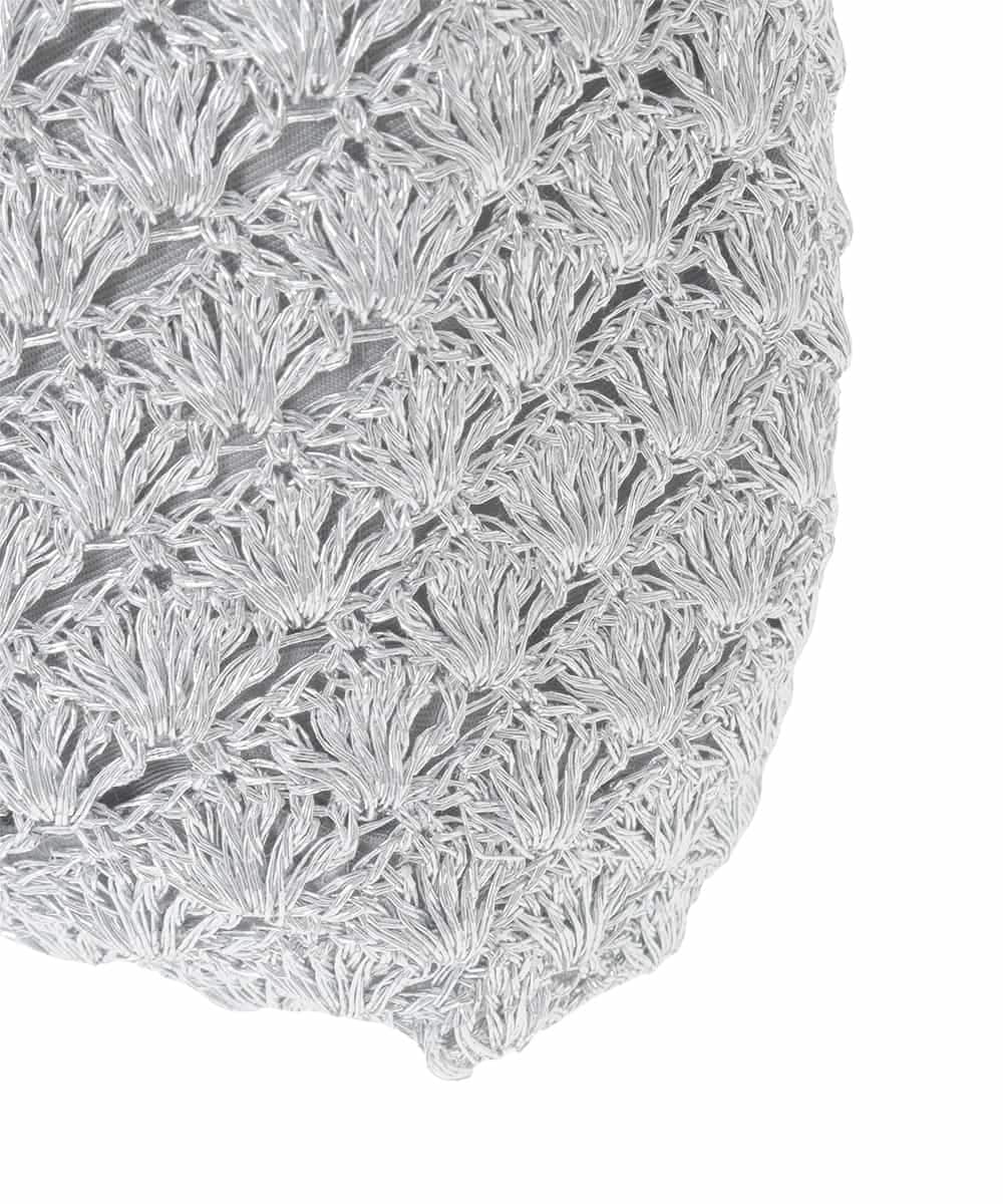 ZM5GE06060 al'aise modulation(アレーズモジュレーション) メタルコードメッシュショルダーバッグ シルバー