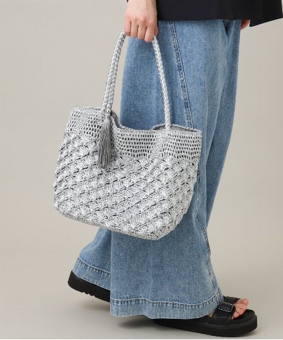 ZM5GE07060 al'aise modulation メタルコードメッシュトートバッグ