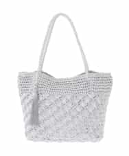 ZM5GE07060 al'aise modulation(アレーズモジュレーション) メタルコードメッシュトートバッグ シルバー