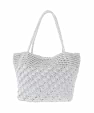 ZM5GE07060 al'aise modulation(アレーズモジュレーション) メタルコードメッシュトートバッグ シルバー