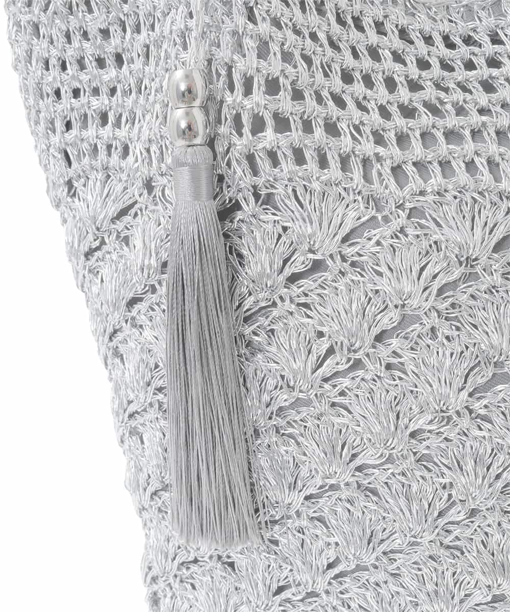 ZM5GE07060 al'aise modulation(アレーズモジュレーション) メタルコードメッシュトートバッグ シルバー