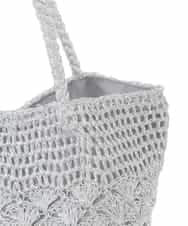 ZM5GE07060 al'aise modulation(アレーズモジュレーション) メタルコードメッシュトートバッグ シルバー