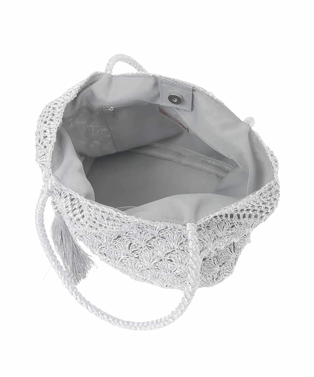 ZM5GE07060 al'aise modulation(アレーズモジュレーション) メタルコードメッシュトートバッグ シルバー