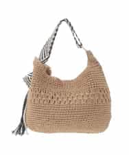 ZM5GE08060 al'aise modulation(アレーズモジュレーション) ペーパーメッシュワンショルダーバッグ ベージュ